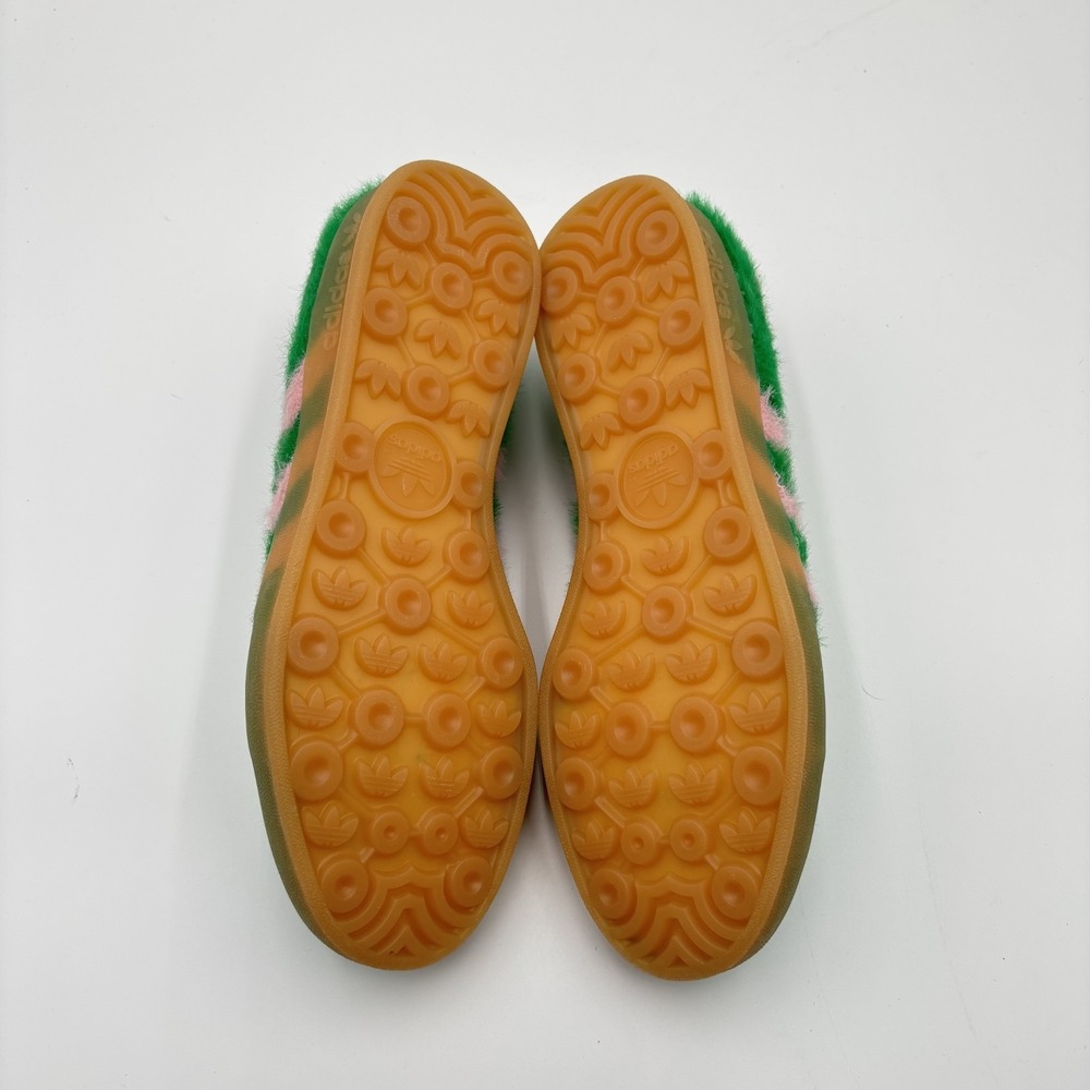 Adidas Women's Size 10.5 Gazelle Indoor Green Glow Pink Gum JP8342 Shoes NEW - Picture 5 of 6